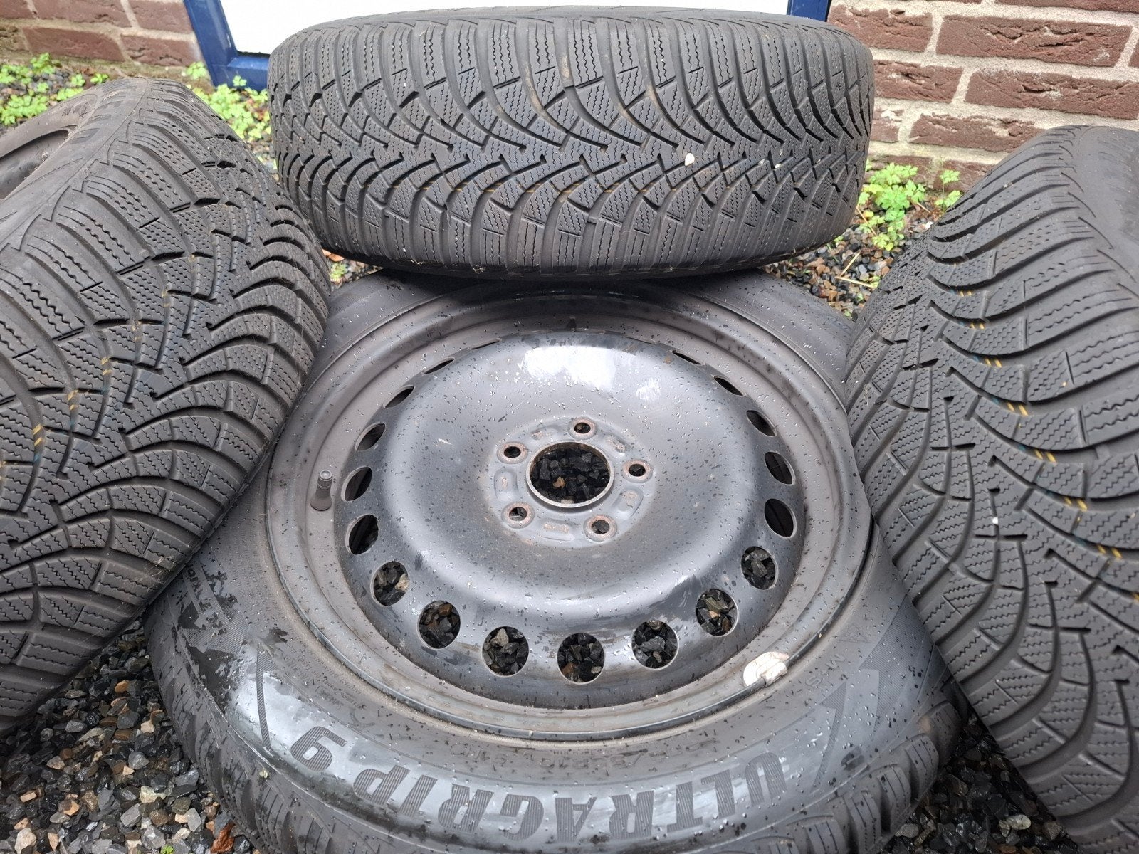 Set van 4 autobanden 205/55 R16, Ophalen, Gebruikt, 16 inch, Band(en)