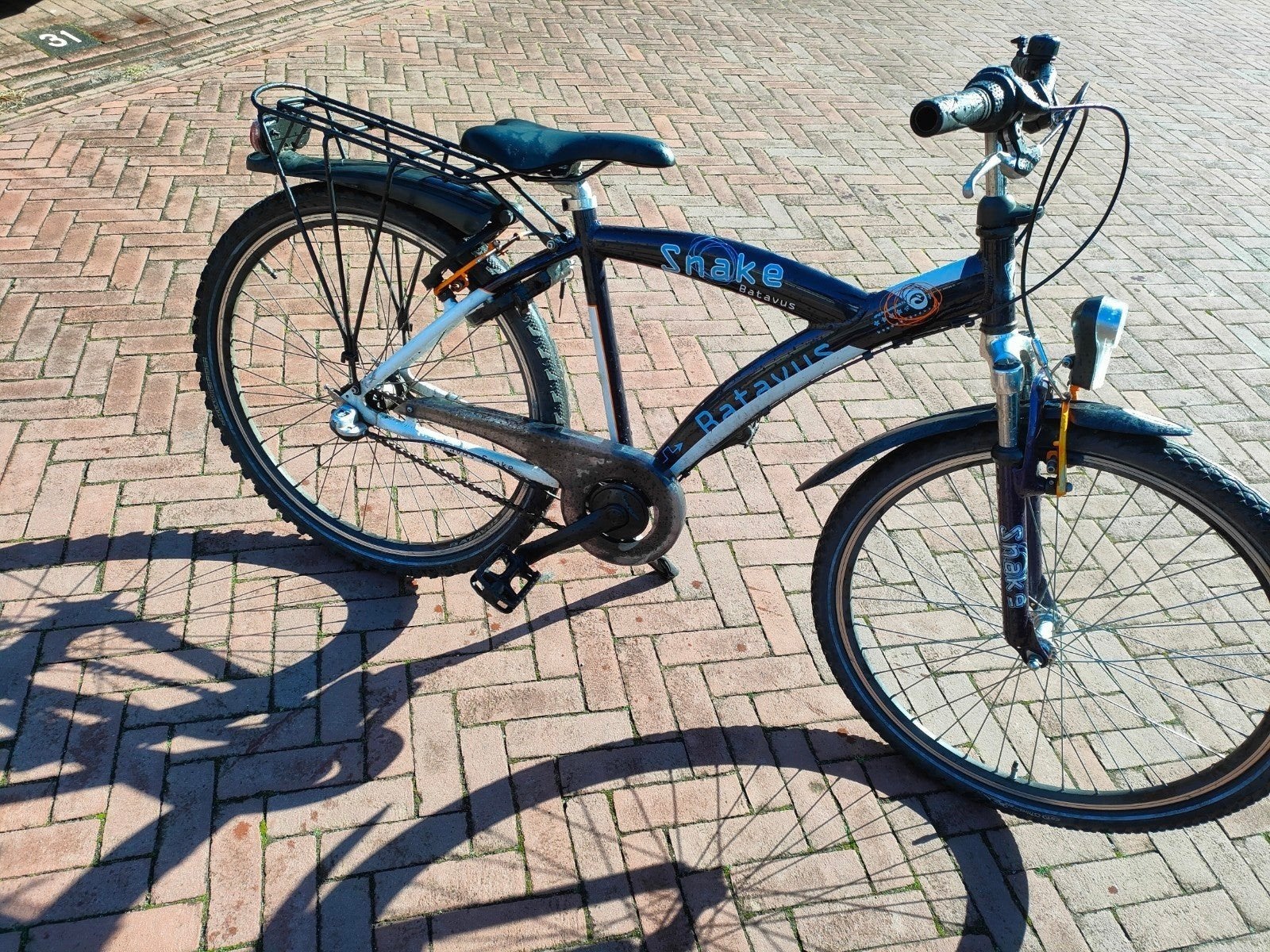 Batavus snake fiets 26 inch met 3 versnelling, Terugtraprem, Handrem, Ophalen, 26 inch of meer