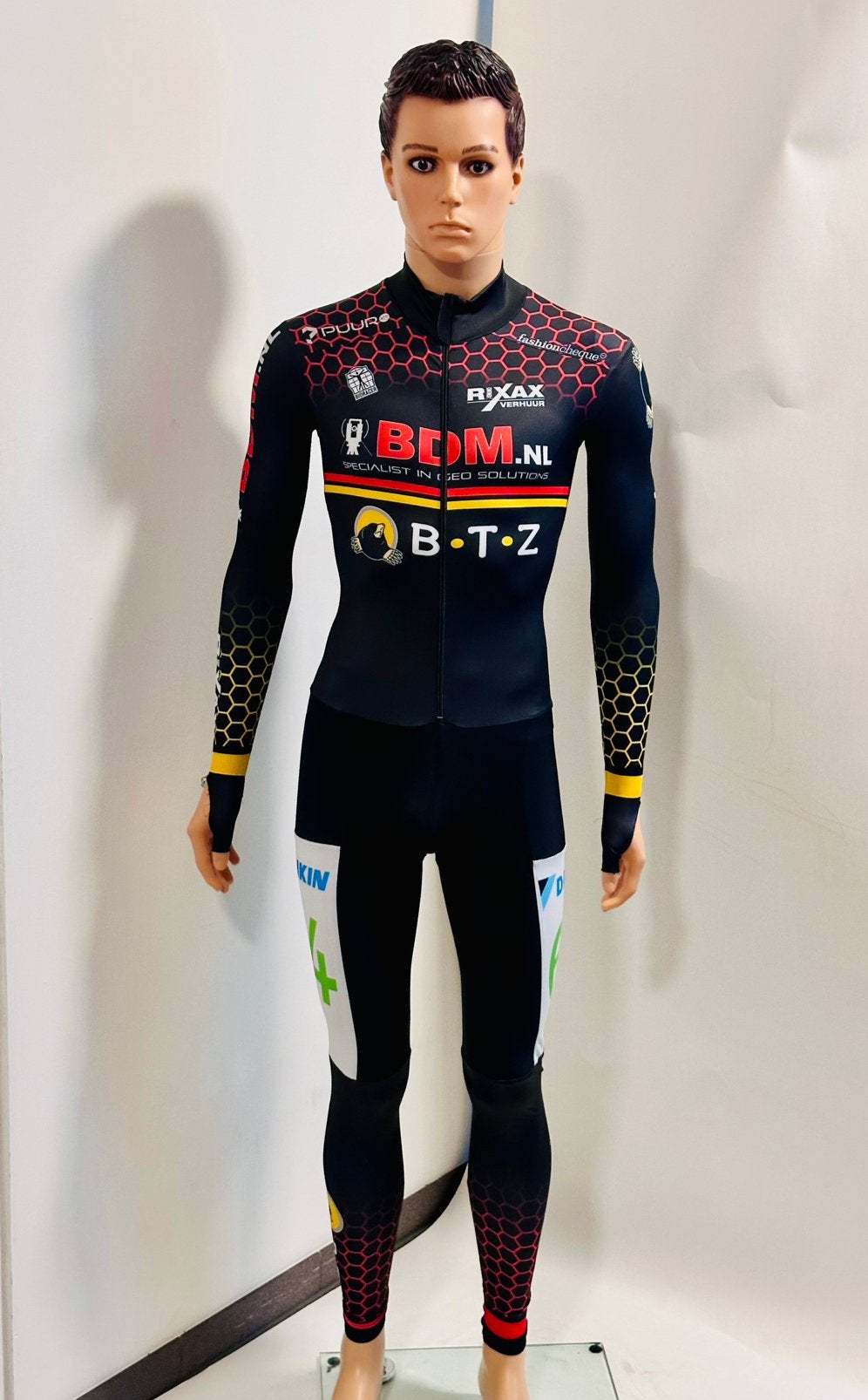 schaatspak speedsuit snelpak fleece en lycra maat M Bioracer, Ophalen of Verzenden, Zo goed als nieuw