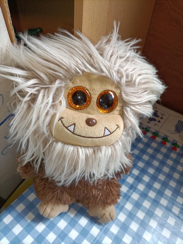Ty Beanie Frizzys Zinger monster knuffel 25 cm groot, Ophalen of Verzenden, Zo goed als nieuw, Overige typen