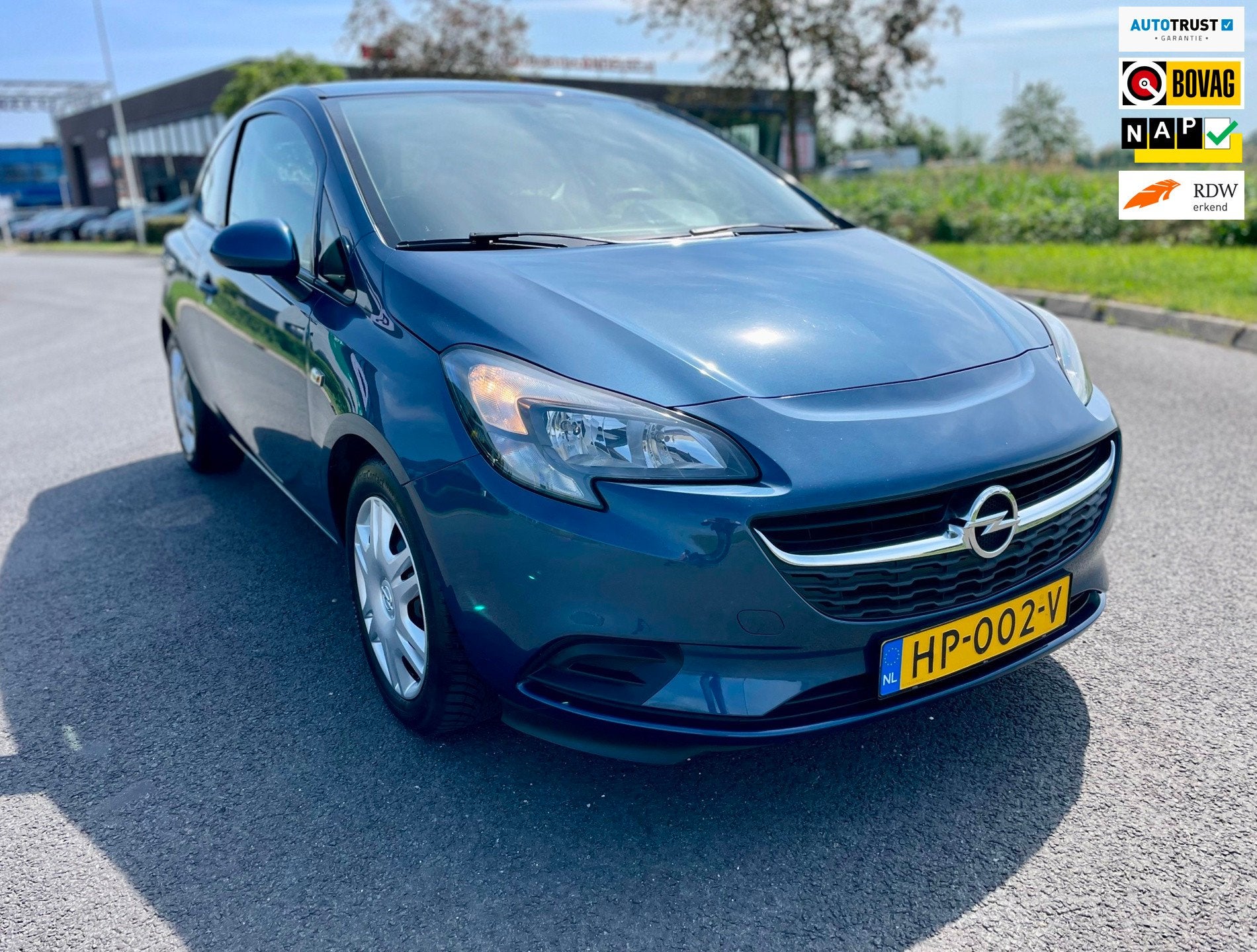 Opel Corsa 1.3 CDTI Business+ Aut, 3drs, Airco, Bluetooth, E, Auto's, Stof, Gebruikt, Euro 6, Blauw