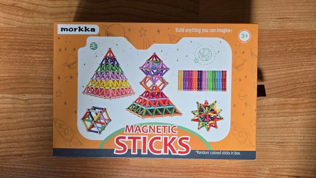 Morkka magnetische bouwstokjes en balletjes, Ophalen, Zo goed als nieuw