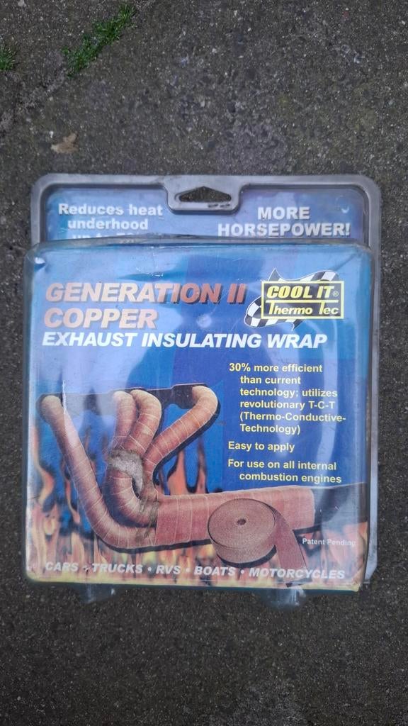 Uitlaat wrap isolatie band - Koper - Nieuw 15 m x 5 cm., Ophalen of Verzenden, Nieuw