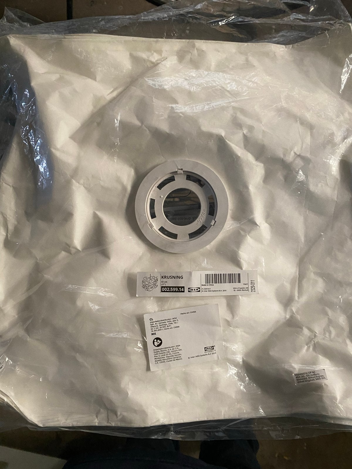 IKEA Krusning hanglampenkap - Nieuw in verpakking, Wit, Kunststof, Nieuw, Modern