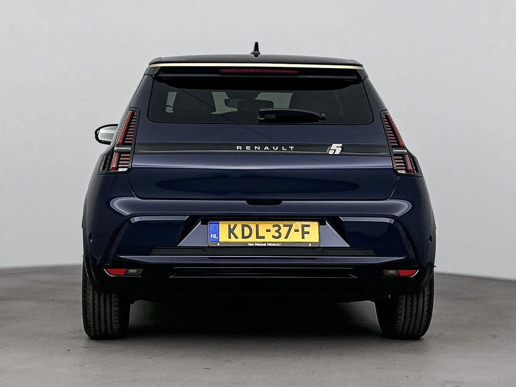 Renault 5 Comfort Range Iconic Cinq 52 kWh 150PK | Google Na, Auto's, Renault, Stof, Blauw, 31 min, Origineel Nederlands