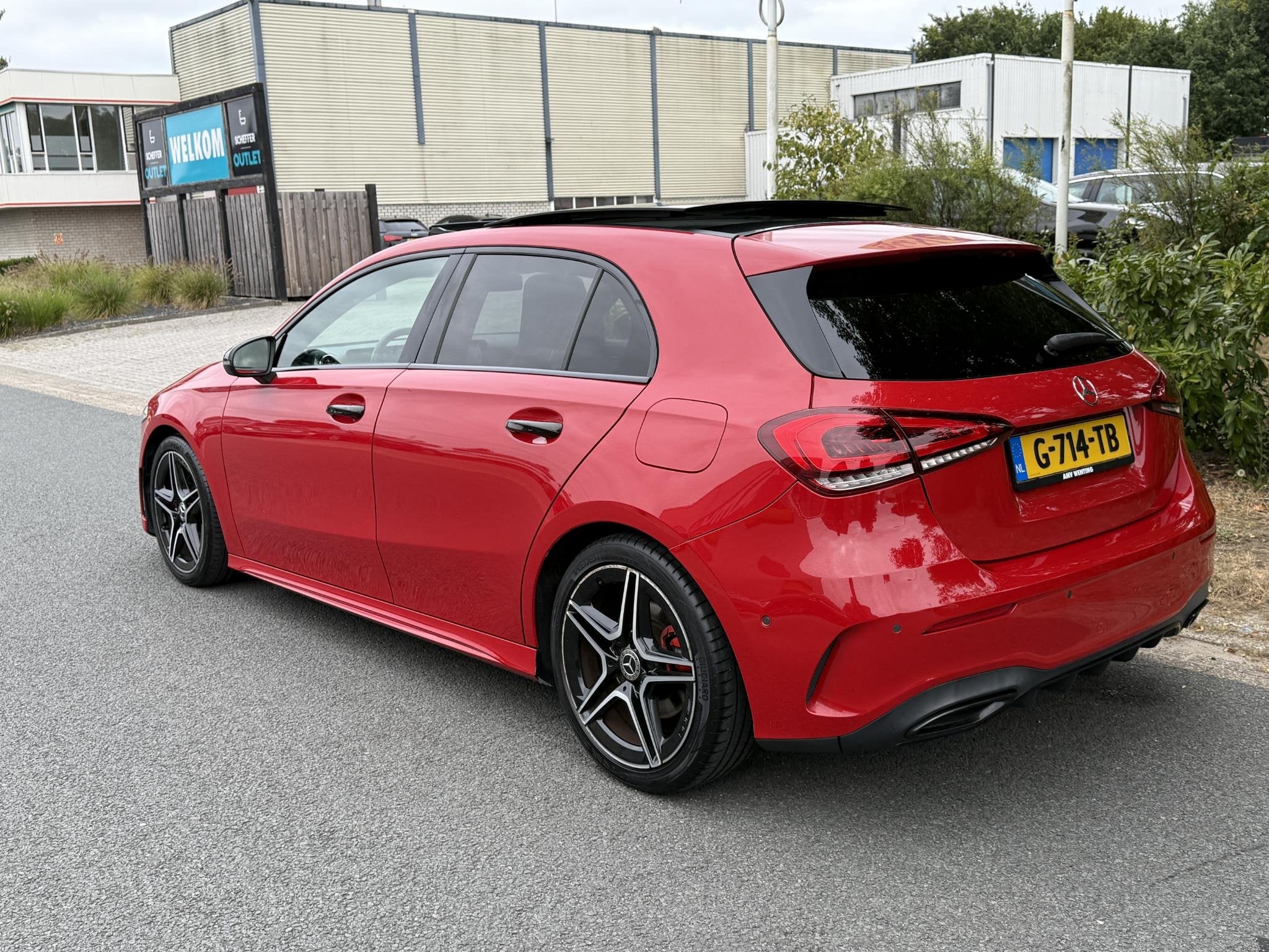 Mercedes-Benz A-klasse 200 AMG 163PK Automaat•Pano•Burme, Gebruikt, Euro 6, 4 cilinders, 163 pk