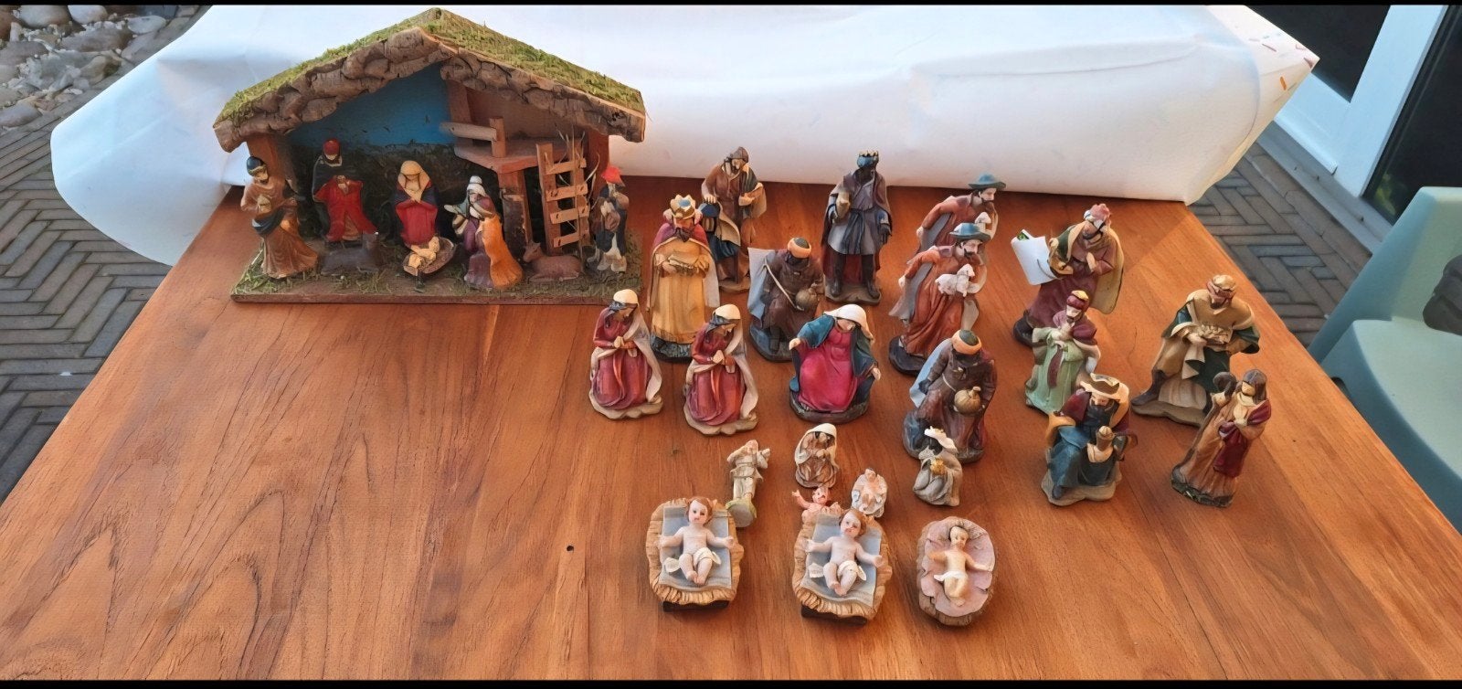 Kerststal met losse beelden, Diversen, Kerst, Ophalen of Verzenden