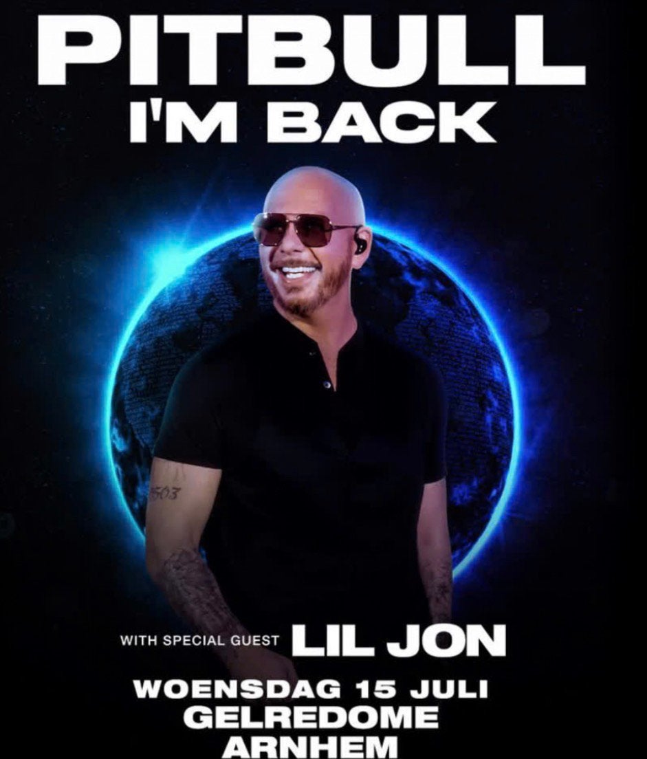 2 tickets Pitbull I’m back, Twee personen
