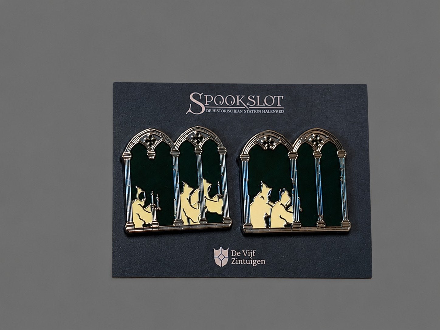 efteling vijfzintuigen spookslot monniken, Ophalen of Verzenden, Zo goed als nieuw, Button of Speldje