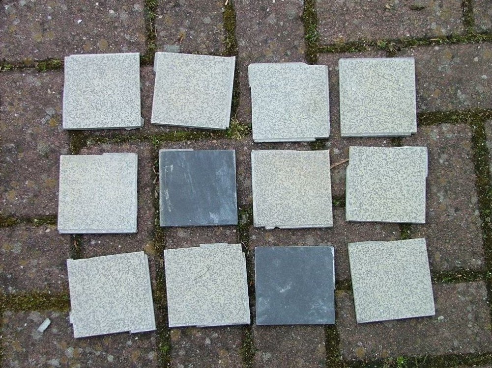 oude tegels, Ophalen