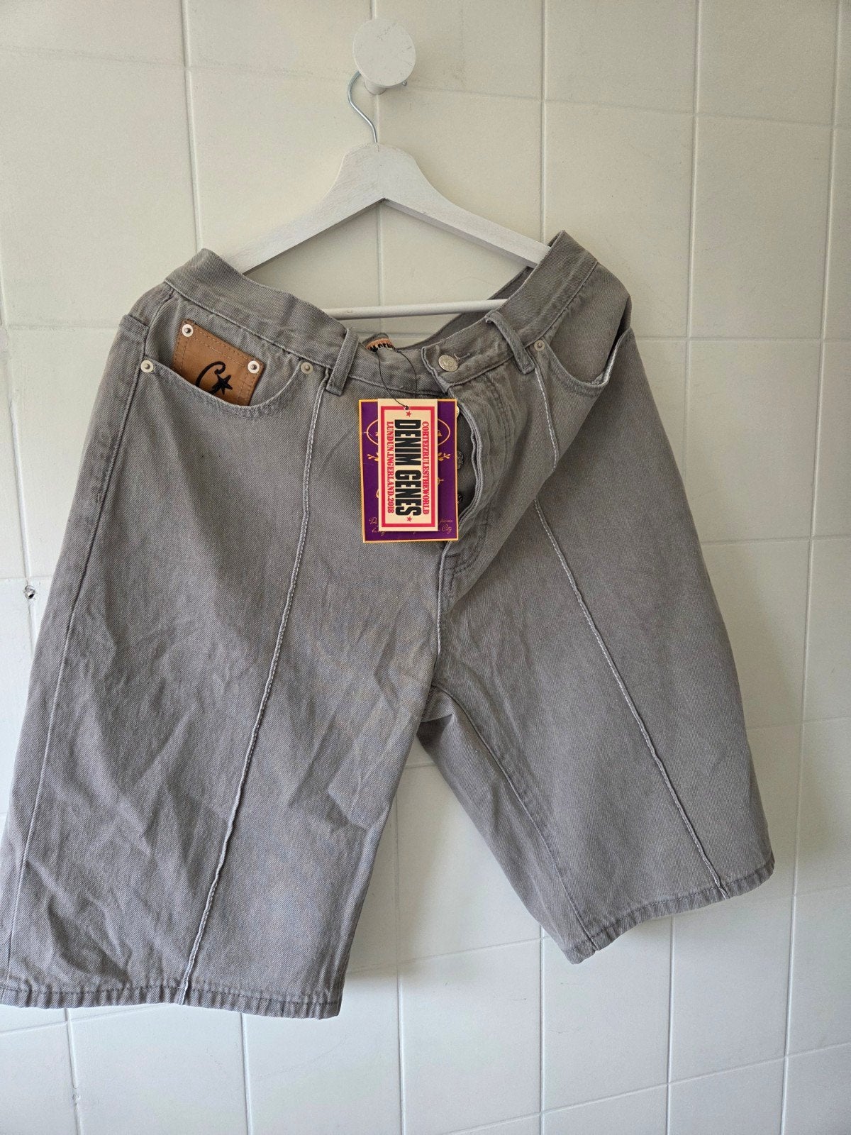 denim genes broek, Ophalen of Verzenden, Nieuw, Blauw, W33 - W34 (confectie 48/50)