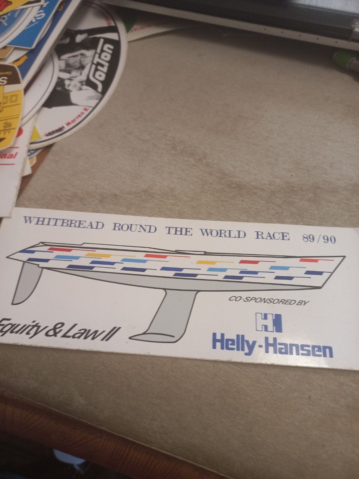 Whitbread Round The World Race 89/90 Sticker, Verzamelen, Ophalen of Verzenden, Gebruikt