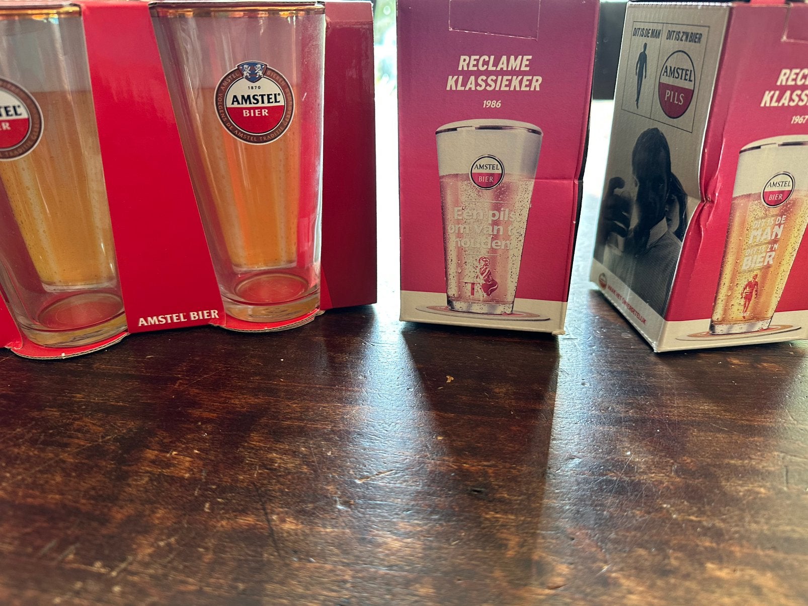 Glazen van Amstel bier, Ophalen of Verzenden, Nieuw, Bierglas