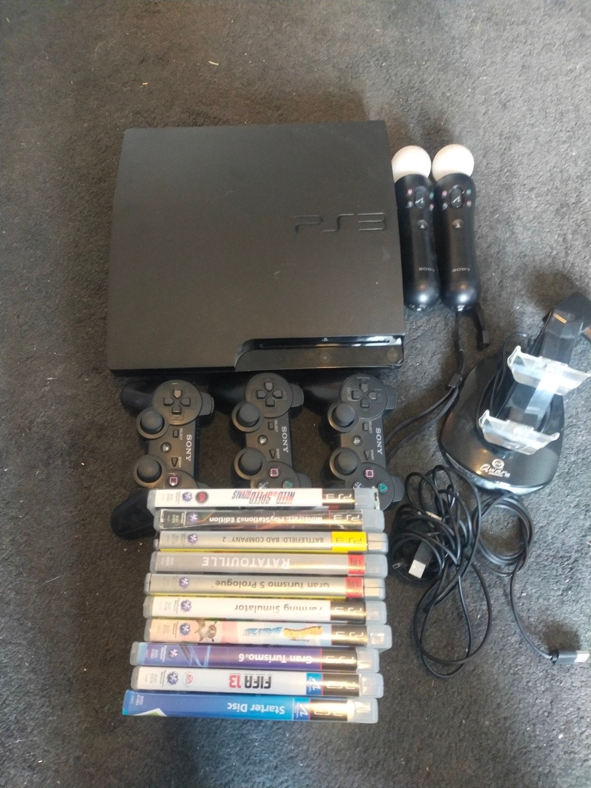 PlayStation 3 met HP Monitor, Controllers en 10 Games, Ophalen, Gebruikt, Vanaf 3 jaar