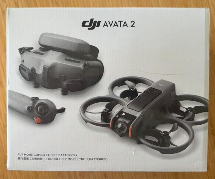 DJI Avata 2 Fly More Combo (3 accu's) - Nieuw in doos, 250 tot 900 gram, Extra accu('s), 5 tot 10 kilometer, Nieuw