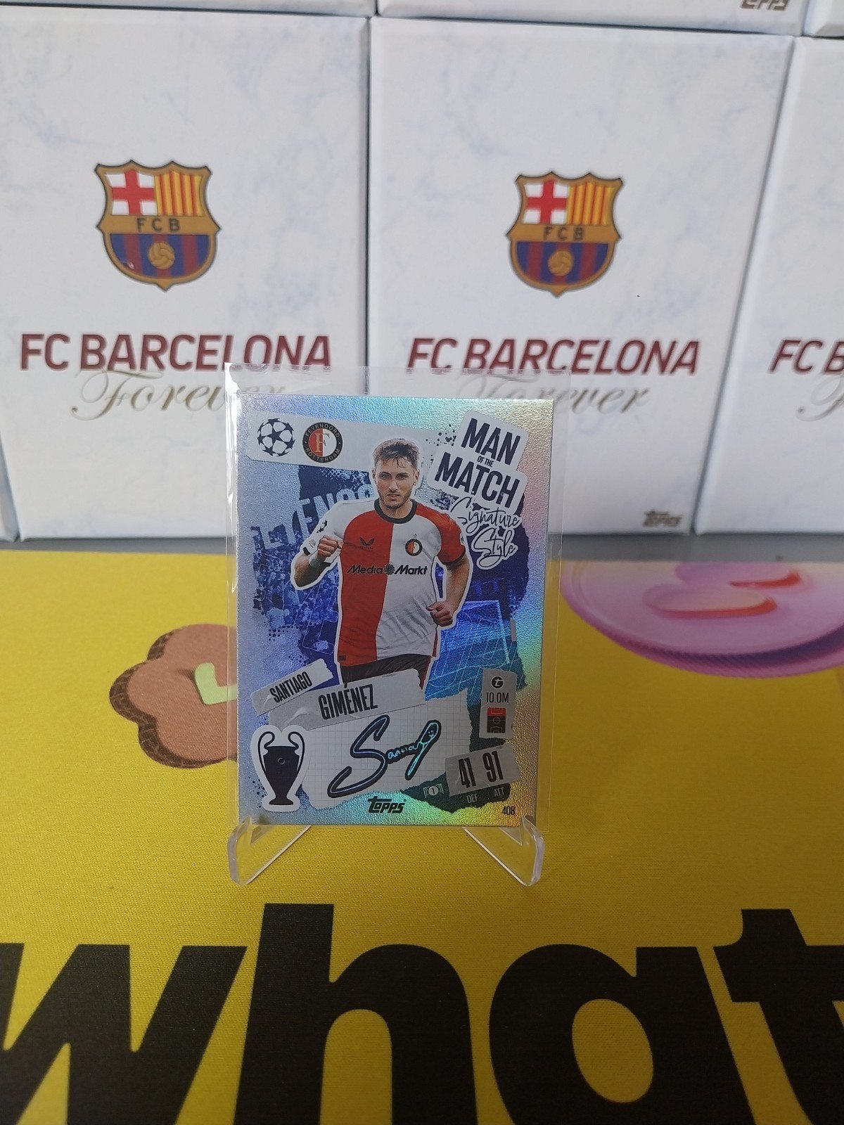 Santiago Gimenez Signature Topps Match Attax, Ophalen of Verzenden, Zo goed als nieuw