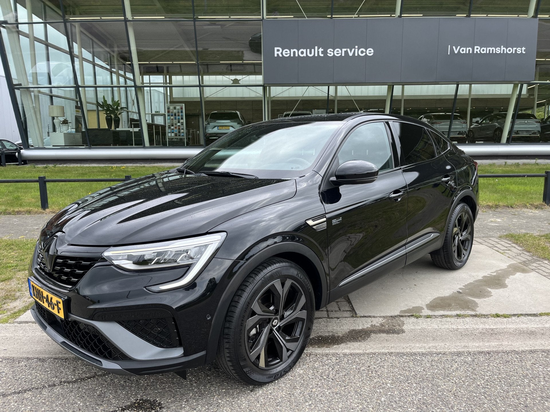 Renault Arkana 1.6 E-Tech hybrid 145PK E-Tech R.S.Line engin, Auto's, 4 cilinders, Overige brandstoffen, Zwart, Leder