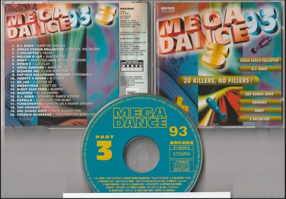 Mega Dance 93 - Part 3 - Verzamelalbum, Ophalen of Verzenden, Gebruikt