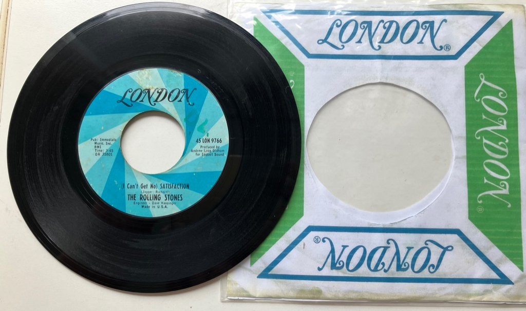 US4 Satisfaction us1 45 LON9766 US65 €5, Gebruikt, 7 inch, Rock en Metal, Overige typen