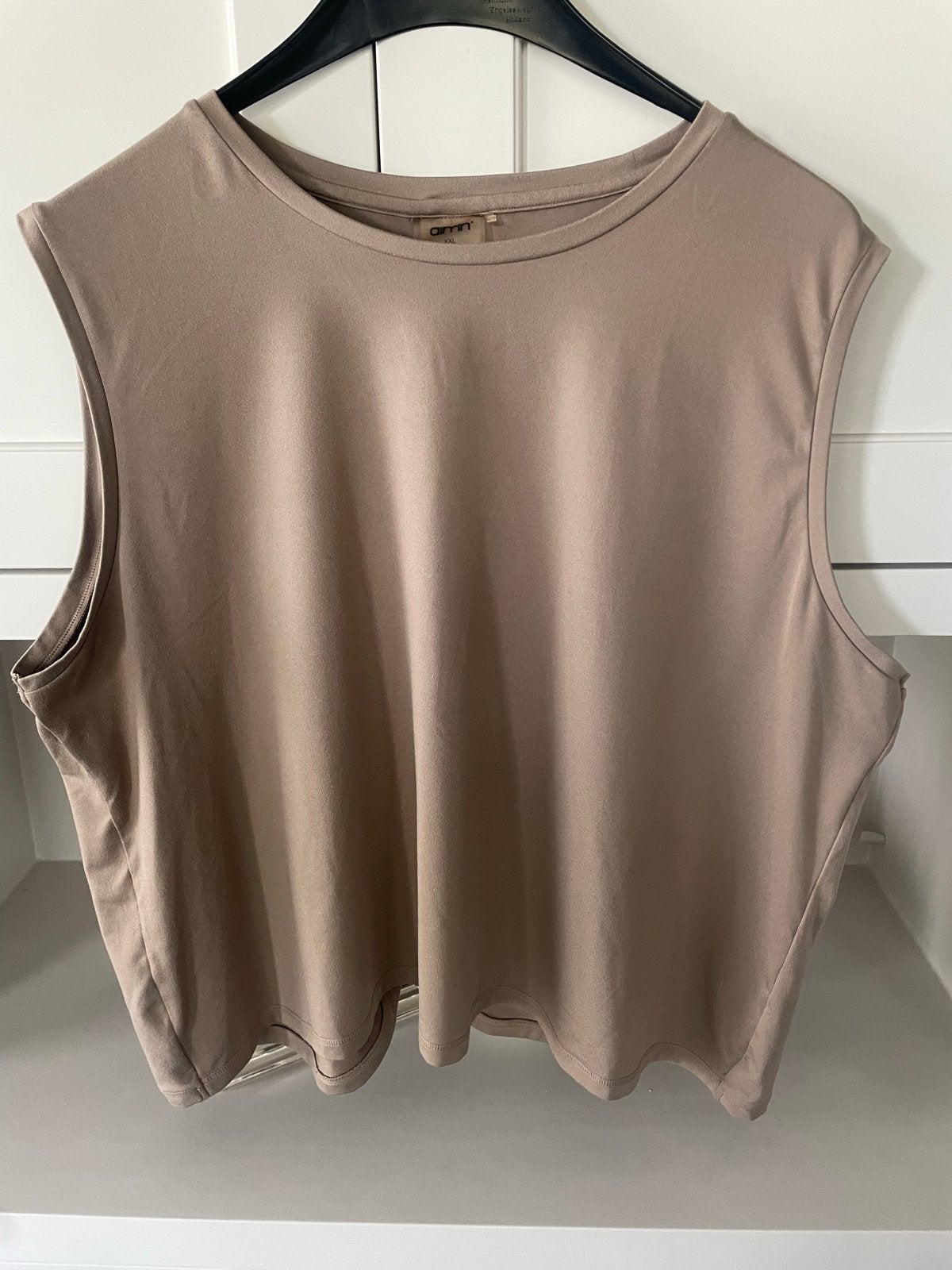 Aim'n Sporttop - Beige - Maat XXL, Kleding | Dames, Verzenden, Beige, Maat 46/48 (XL) of groter, Fitness of Aerobics