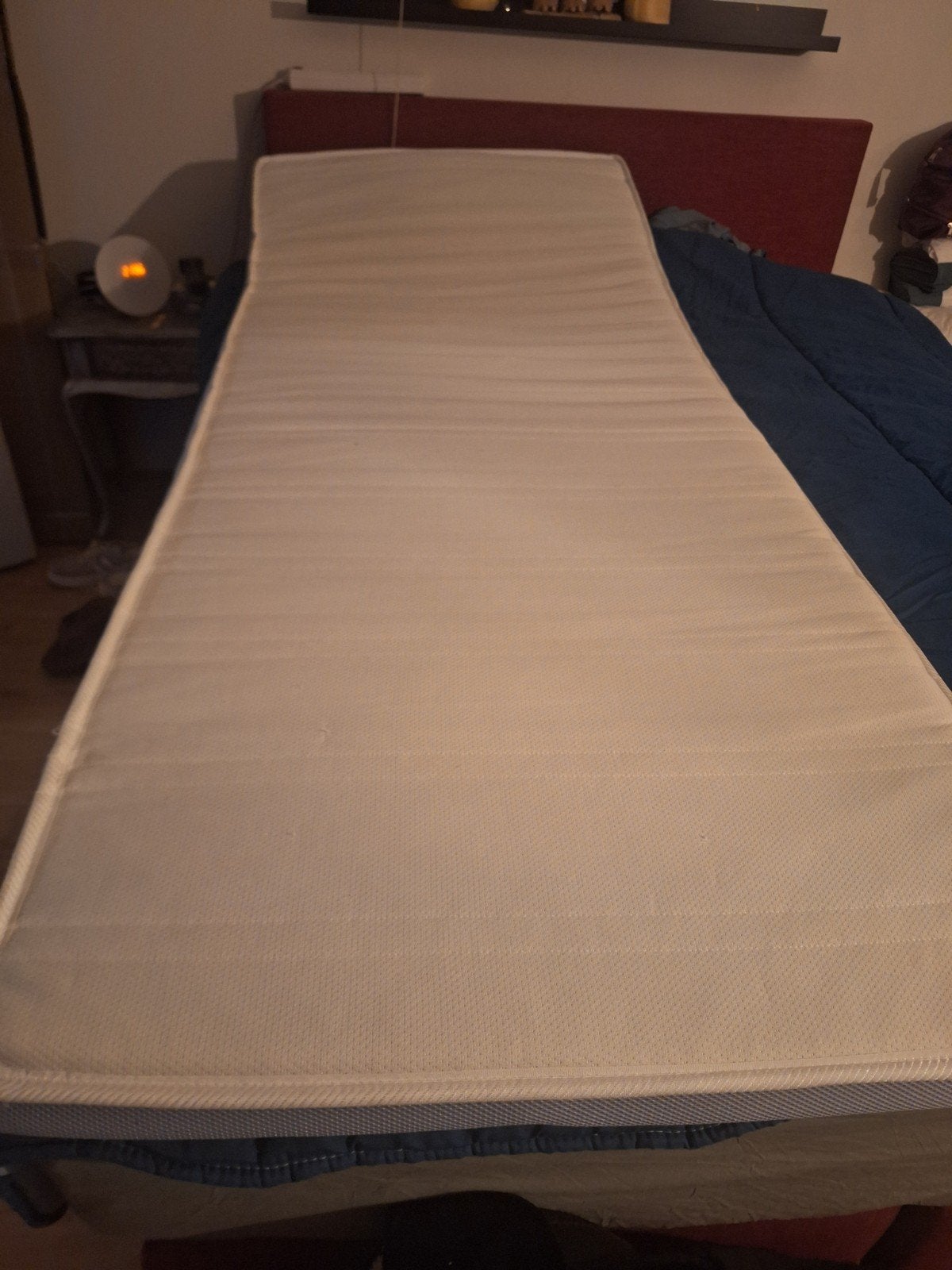 1 persoons topper matras, Huis en Inrichting, Slaapkamer | Matrassen en Bedbodems, Ophalen, Eenpersoons, Nieuw, 190 cm of minder
