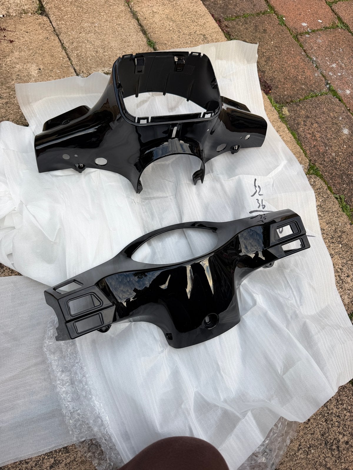 Scooter koplamp kap en dashboard kap, Ophalen