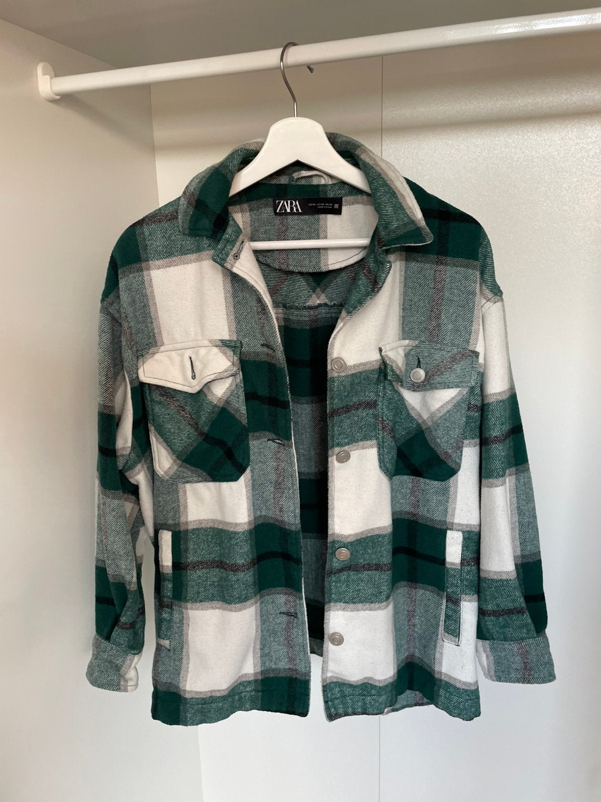 Geruit/geblokt vest groen met wit maat xs zara, Ophalen of Verzenden, Zo goed als nieuw, Maat 34 (XS) of kleiner, Groen
