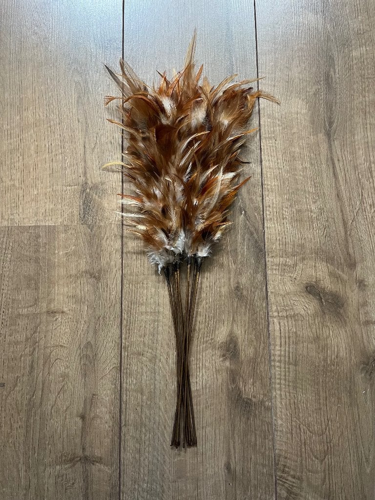 9x veren kunsttakken kunstbloemen 52cm, Ophalen of Verzenden, Bruin, 52 cm