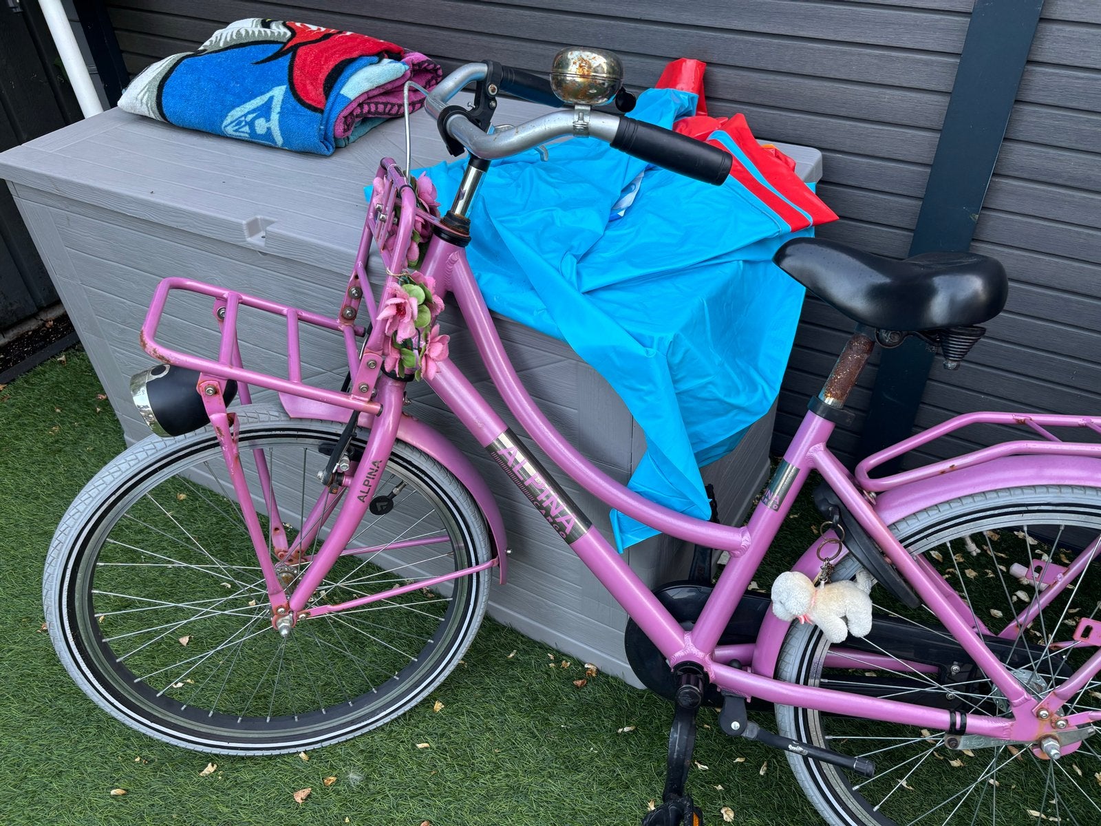 Alpina Cargo Meisjesfiets - Roze, Gebruikt, Velgrem, 50 tot 53 cm, Ophalen