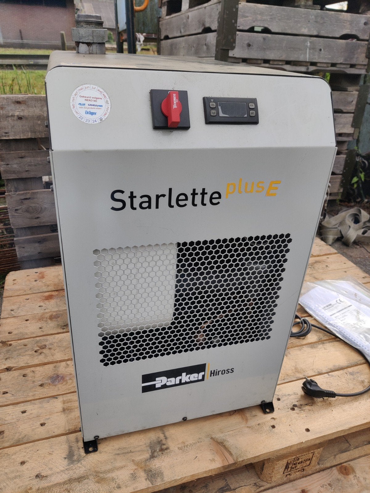 Parker Hiross SPE 062 Starlette luchtdroger 6200 L/min, Doe-het-zelf en Verbouw, Compressors, Ophalen of Verzenden, Gebruikt, 800 liter/min of meer