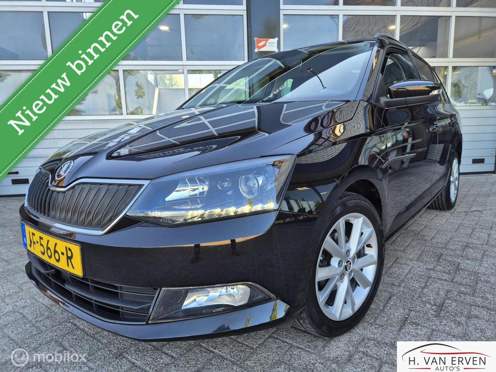Skoda Fabia Combi 1.2 CLIMA CRUISE XENON PDC LED NAP, Auto's, Euro 6, 4 cilinders, Zwart, Origineel Nederlands