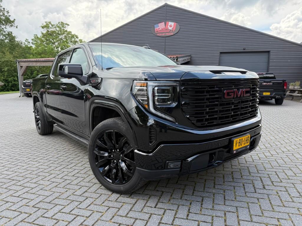 GMC Sierra Denali Black Edition 6.2L V8 PickUp Bedrijfswagen, Auto's, GMC, Automaat, Zwart, Leder, Bedrijf