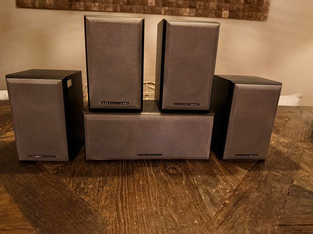 mordaunt short, Zo goed als nieuw, 120 watt of meer, Front, Rear of Stereo speakers, Ophalen