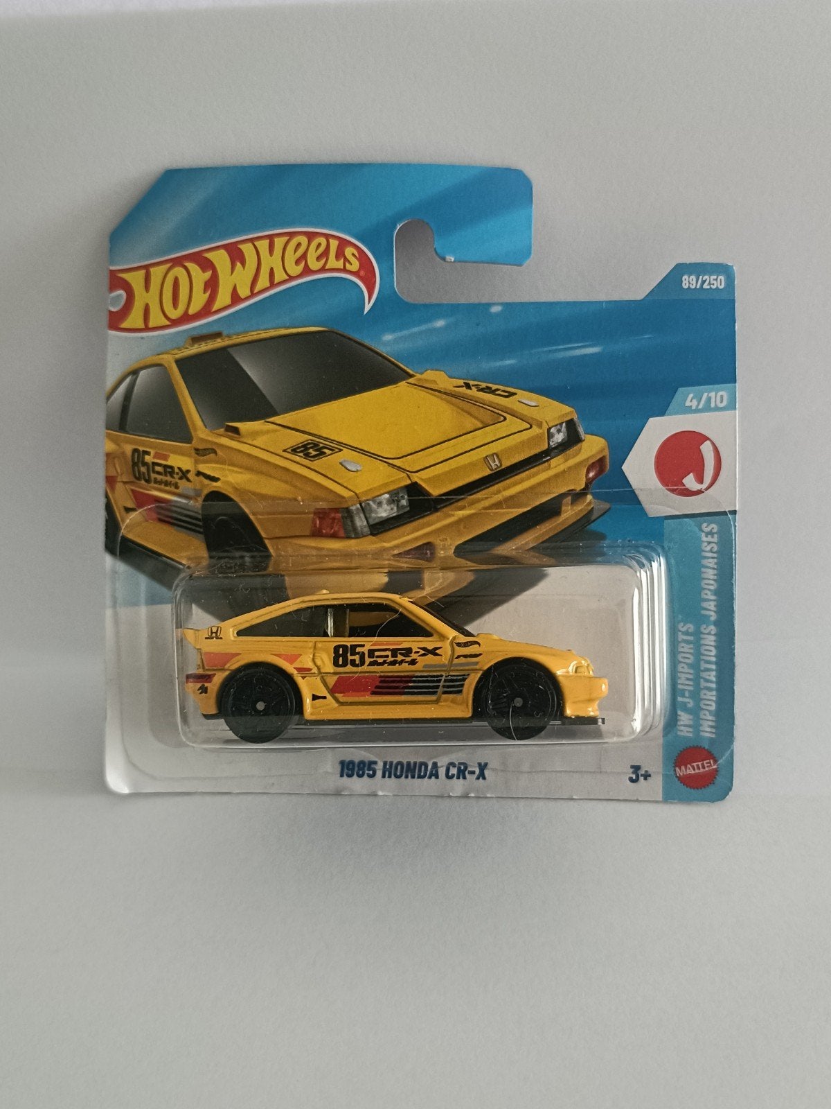 Hot Wheels 1985 Honda CR-X - Geel (Nieuw in verpakking), Ophalen of Verzenden, Nieuw, Auto