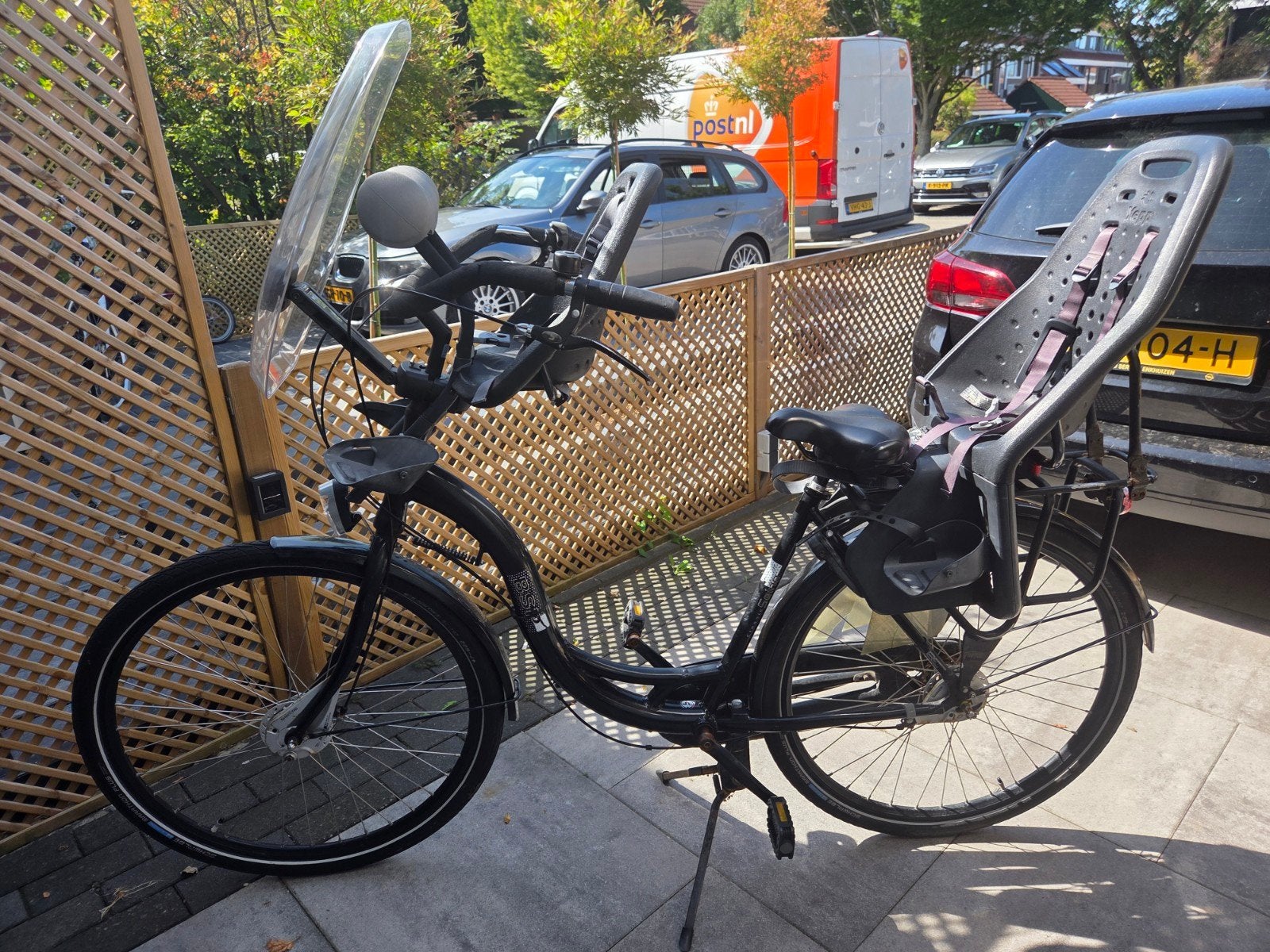 Stadsfiets met kinderzitjes en 3 versnellingen, Ophalen, Gebruikt, Overige merken, Versnellingen