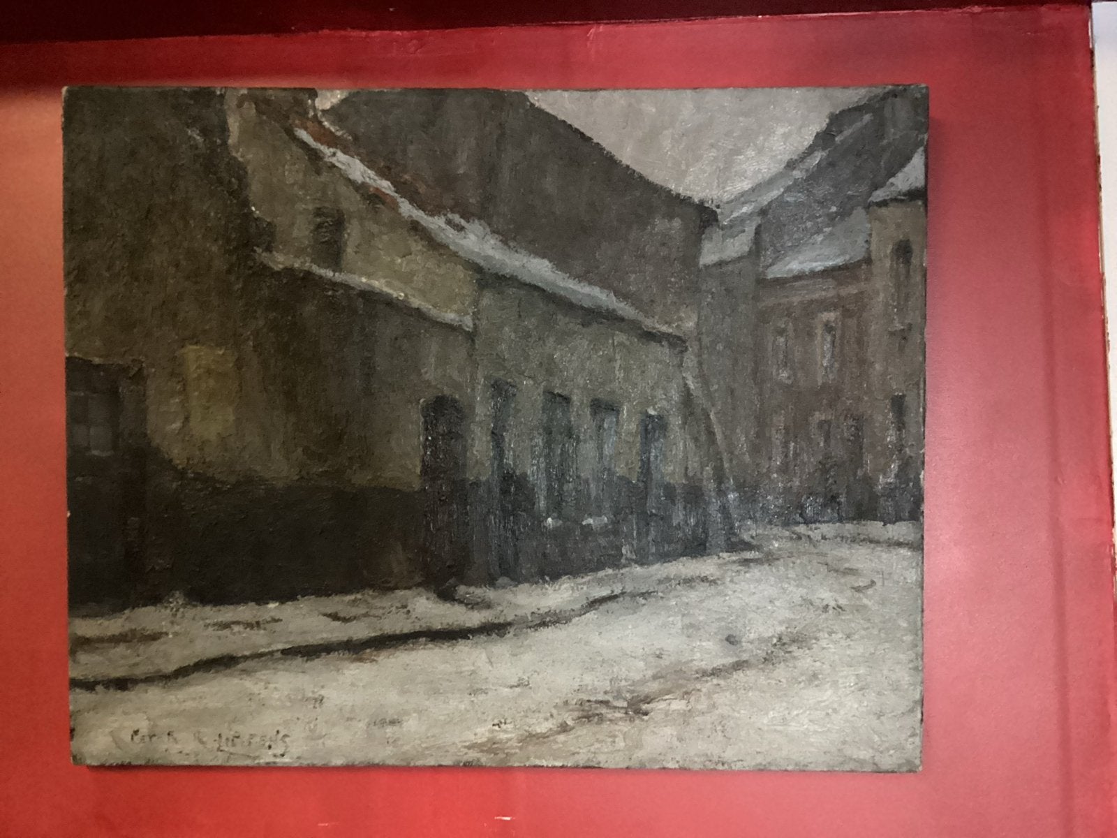 Piet R Lippens olieverfschilderij, Ophalen, Doek, Realistisch, Gesigneerd