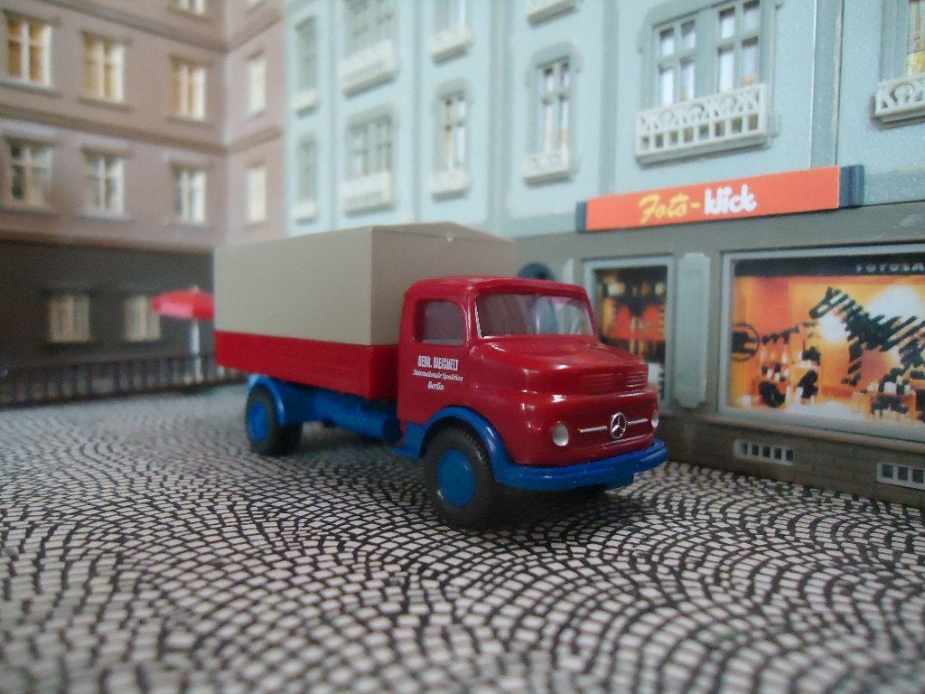 Mercedes Benz L1413 Rundhauber - Wiking Gebr. Weichelt, Ophalen of Verzenden, Zo goed als nieuw, Bus of Vrachtwagen, Wiking