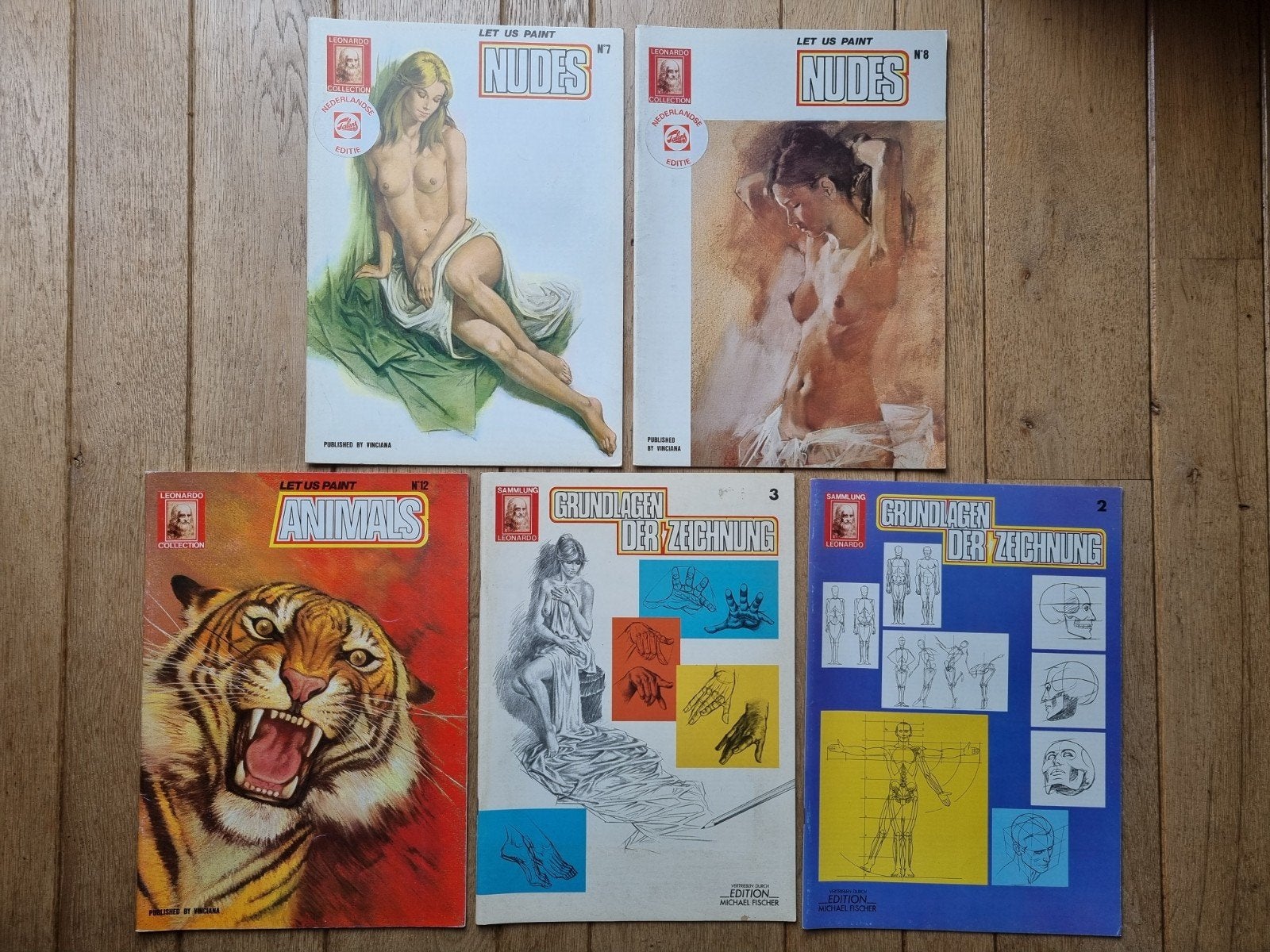 5x schilder tijdschrift dieren en mensen, Talens, Ophalen of Verzenden, Gebruikt, Boek of Gids