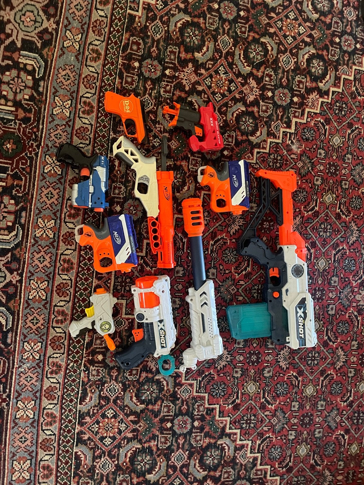Grote collectie Nerf en X-Shot blasters, Ophalen of Verzenden, Gebruikt, Jongen of Meisje