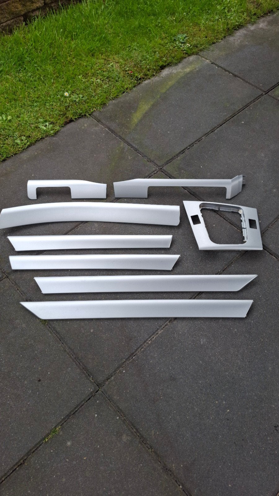 Interieur lijsten set zilver BMW E46 Touring, Auto-onderdelen, Ophalen of Verzenden, Gebruikt, BMW