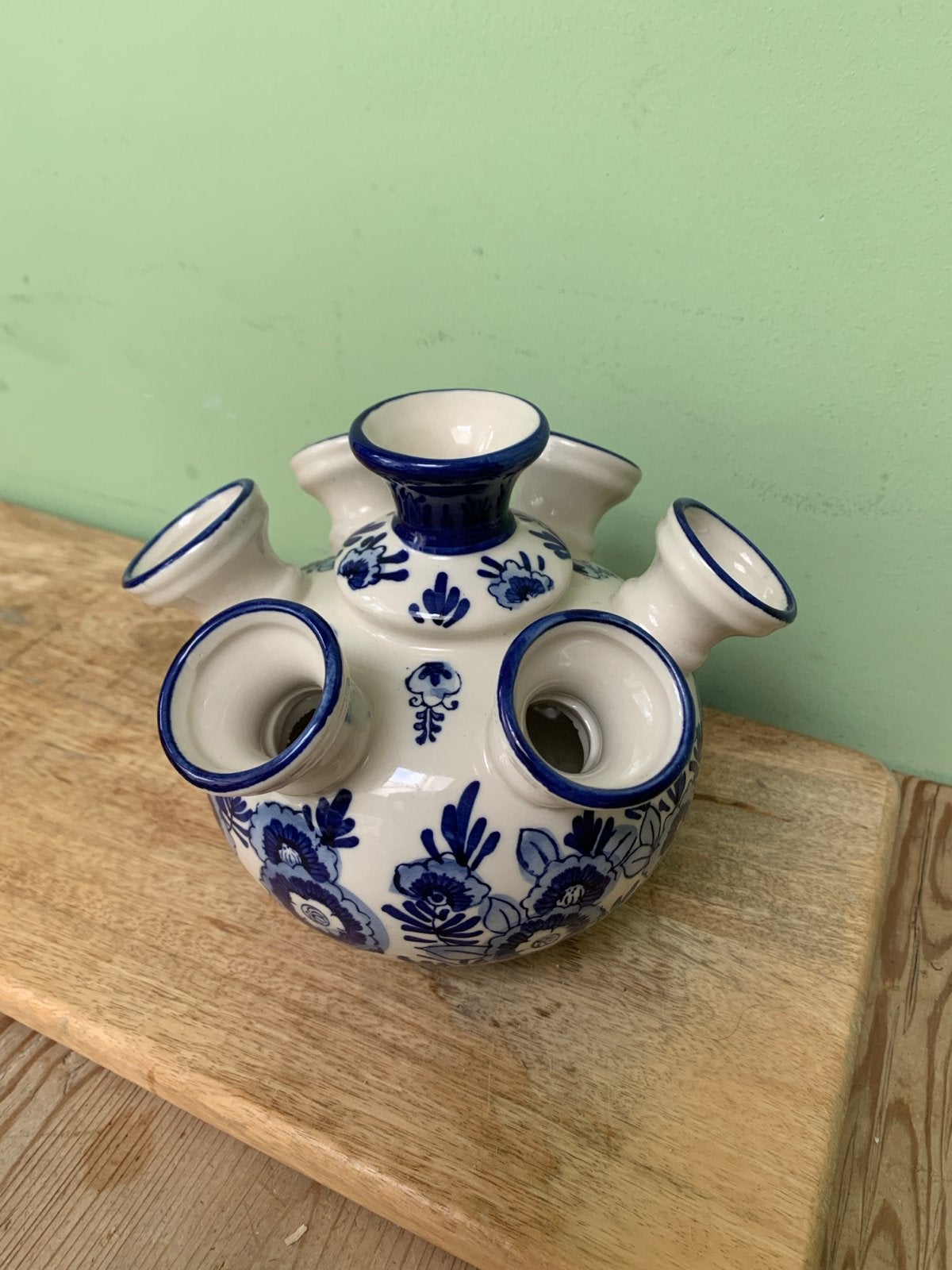 Delfts Blauwe Tulpenvaas - Handgeschilderd, Ophalen of Verzenden