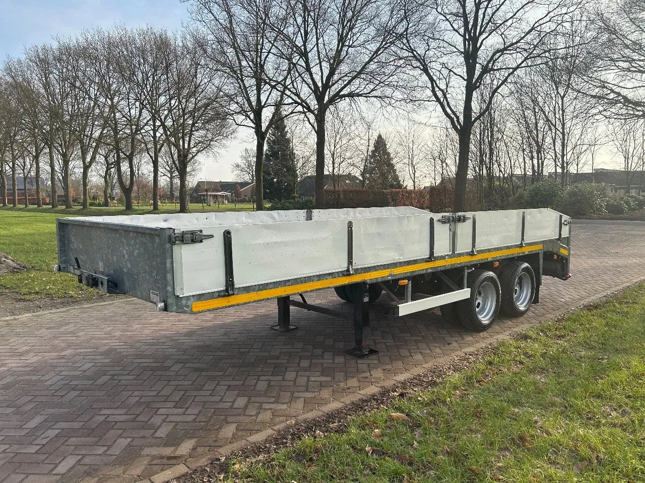 VELDHUIZEN Be oplegger vlak 8 TON (bj 2011), Overige brandstoffen, Origineel Nederlands, Bedrijf, Aanhangers en Opleggers