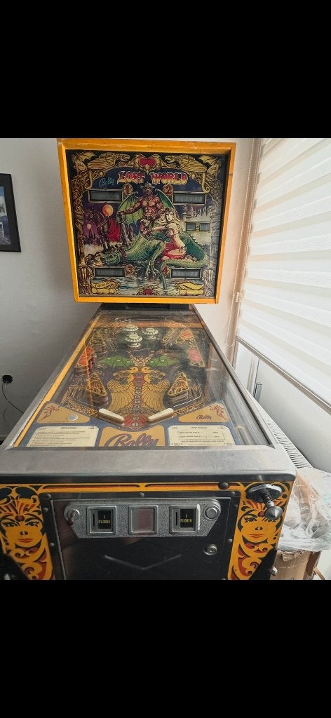 Flipperkast Lostworld Balley, Ophalen, Gebruikt, Mechanisch, Bally