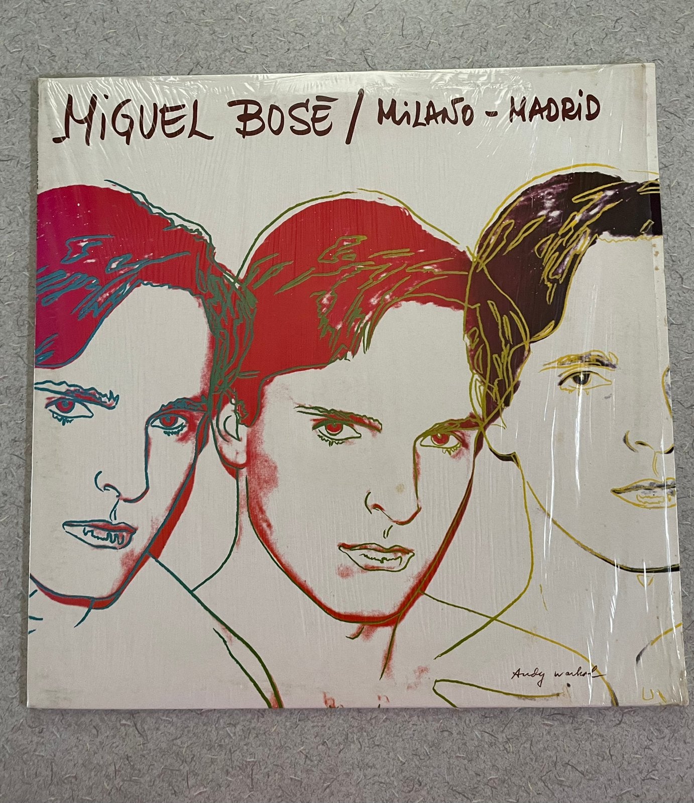 ~.~ LP Miguel Bosé ~ hoes Andy Warhol ~.~, Originele persing, Ophalen of Verzenden, Zo goed als nieuw, 12 inch