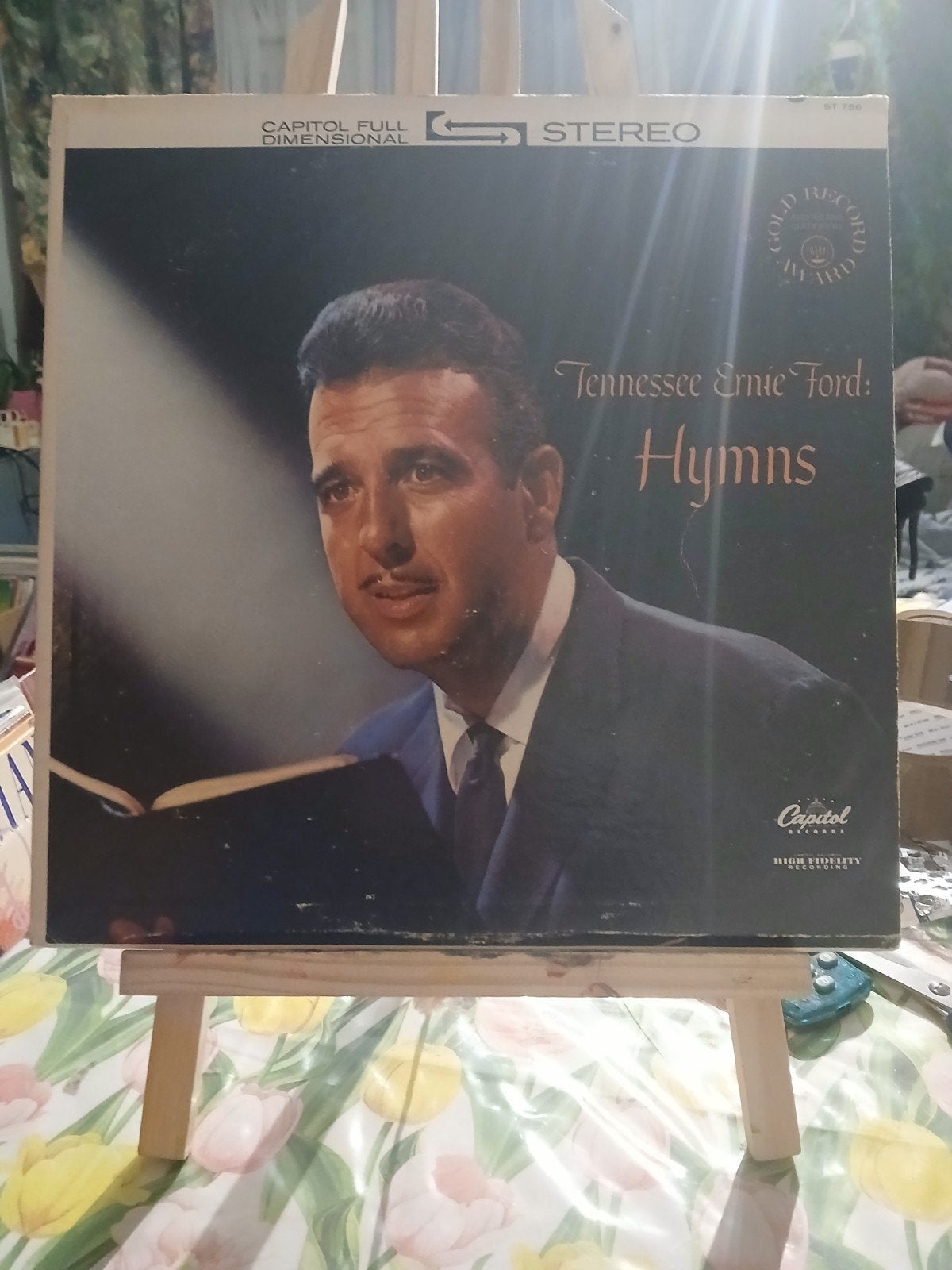 Tennessee Ernie Ford: Hymns LP Capitol Full Dimensional Ste, LP, Gebruikt, Overige genres, Ophalen of Verzenden