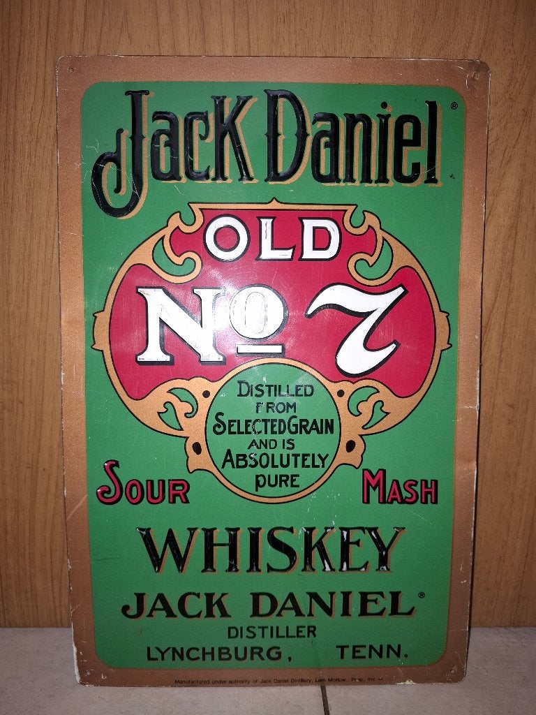 reclamebord Jack Daniel's Whisky, Ophalen of Verzenden, Zo goed als nieuw, Reclamebord