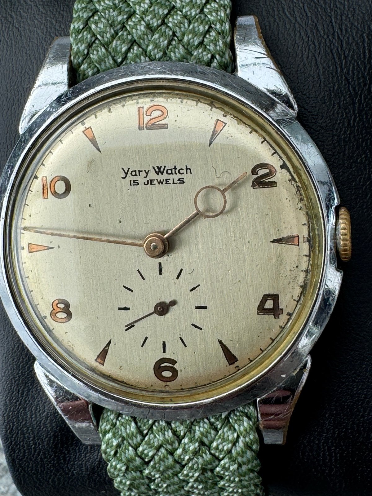 Vintage Yary Watch 15 Jewels Polshorloge, Ophalen of Verzenden, Gebruikt