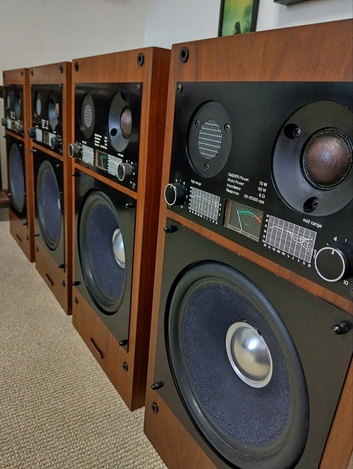 Realistic Optimus vintage powerpack seventies, Audio, Tv en Foto, Luidsprekers, Ophalen, Zo goed als nieuw, 60 tot 120 watt, Overige merken