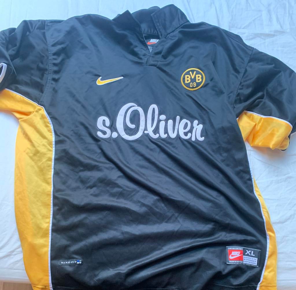 BVB Dortmund vintage shirt 1998/1999 - Maat XL, Ophalen of Verzenden, Gedragen, Maat 56/58 (XL), Zwart