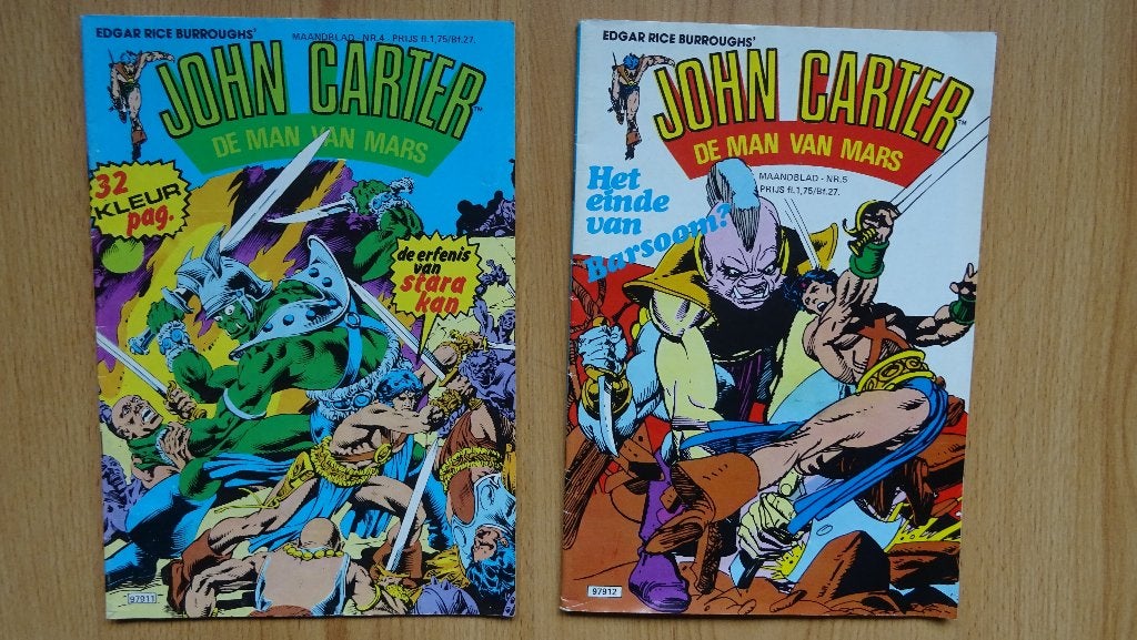John Carter Maandblad nummer 4 en 5, Meerdere stripboeken, Ophalen of Verzenden, Gelezen